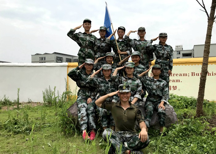 2018級高一新生軍訓軍姿風采